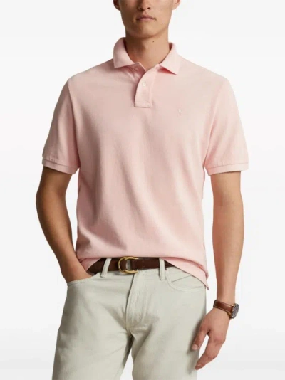 Shop Polo Ralph Lauren Short Sleeves Polo Shirt In Pink