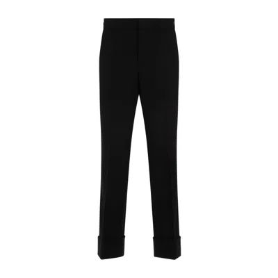 Gucci Chic Black Viscose Blend Pants For Women In Black