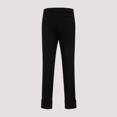 Gucci Chic Black Viscose Blend Pants For Women In Black