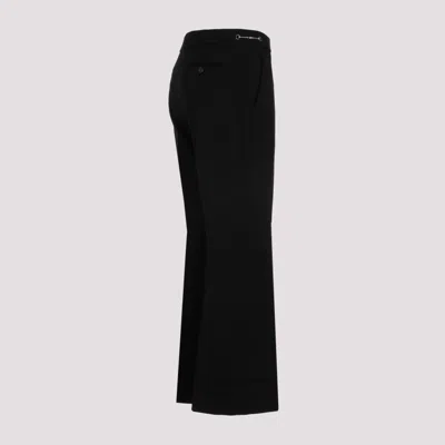 Gucci Chic Black Viscose Blend Pants For Women In Black