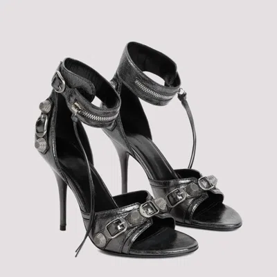 Balenciaga Cagole 110mm Sandals In Grey