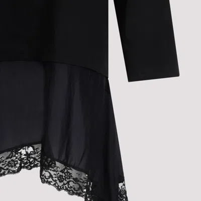 Shop Balenciaga Black Cotton Hooded Hybrid Dress