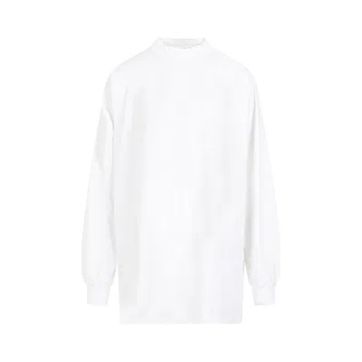 Shop Balenciaga Stretched White Pink Cotton T-shirt