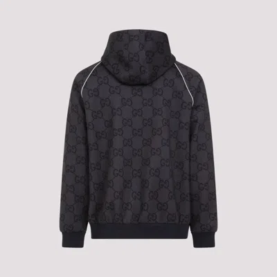 Shop Gucci Dark Grey Neoprene Zip Jacket