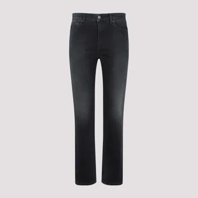 Shop Balenciaga Sunbleached Black Cotton Pants