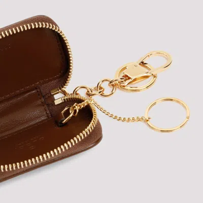 Shop Gucci Gg Beige Coin Case In Brown