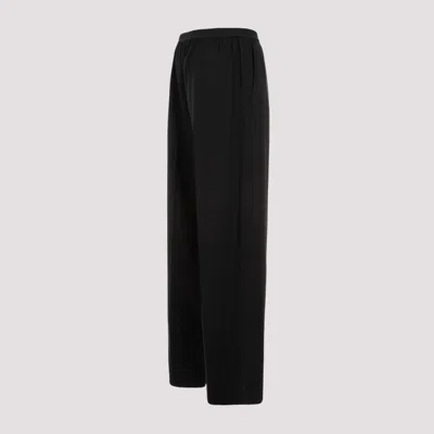 Shop Balenciaga Elastic Black Wool Pants