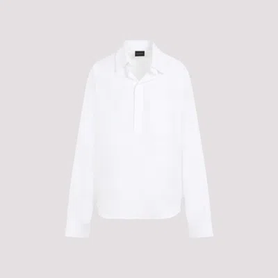 Shop Balenciaga White Cotton Shirt