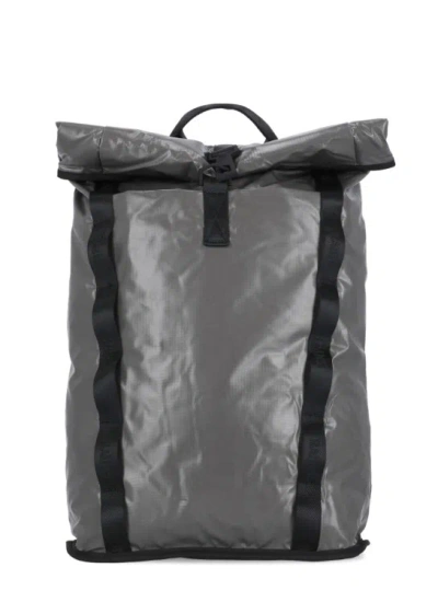 Shop Rains Sibu Rolltop Backpack In Grey