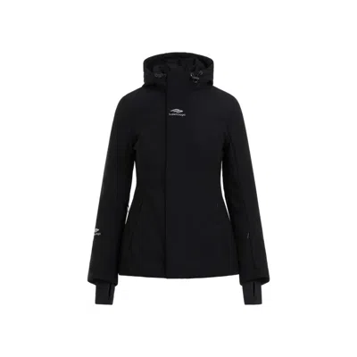 Balenciaga Women 3b Sports Icon Ski Hourglass Parka In Black