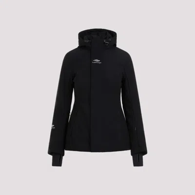 Shop Balenciaga Black Ski Hourglass Parka