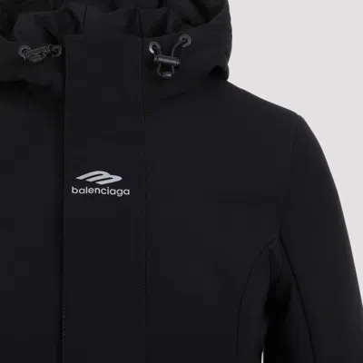 Shop Balenciaga Black Ski Hourglass Parka