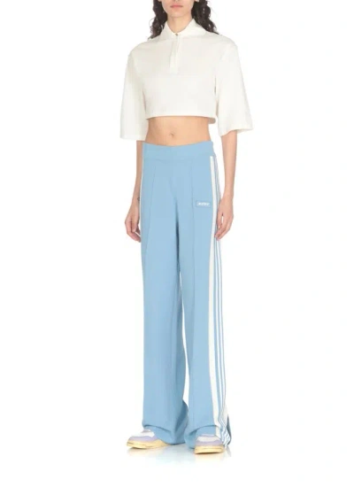Shop Autry Viscose Pants With Logo In Blue