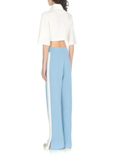 Shop Autry Viscose Pants With Logo In Blue