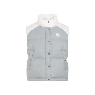 Shop Gucci Light Blue Cotton Vest