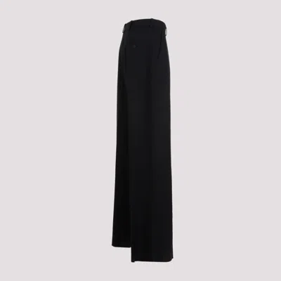 Shop Balenciaga Black Wool Pants