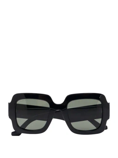 Shop Gucci Acetate Sunglasses In Black