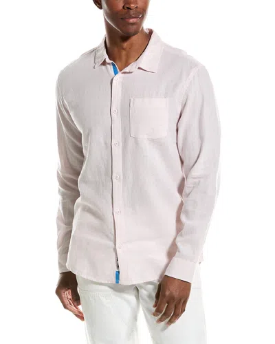 Shop Vintage Summer Linen-blend Shirt In Pink