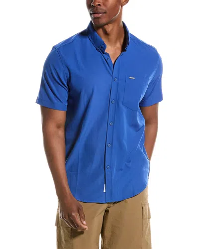 Shop Vintage Summer Stretch Shirt In Blue