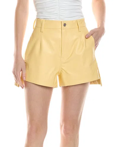 Shop 7 For All Mankind Tailored Slouch Short In Yellow