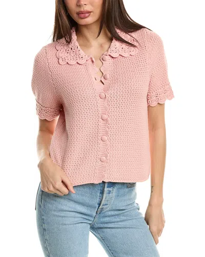 Shop Design History Olivia Sweater Shirt In Pink