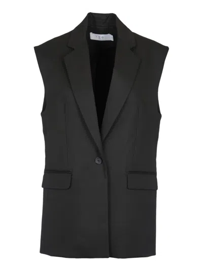 Shop Iro Viria Buttoned Vest In Black