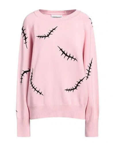Shop Moschino Woman Sweater Pink Size 12 Virgin Wool, Cashmere