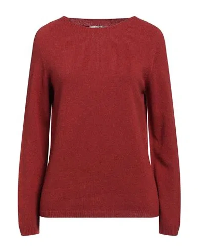 Shop 's Max Mara Woman Sweater Rust Size L Cashmere, Wool In Red