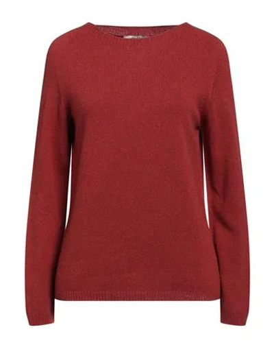 S Max Mara Giori Cashmere And Wool Sweater In Red
