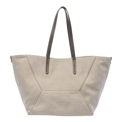 Shop Brunello Cucinelli Bags In Beige