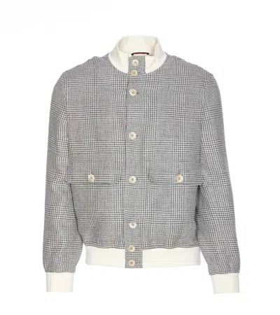 Shop Brunello Cucinelli Jackets In Grey