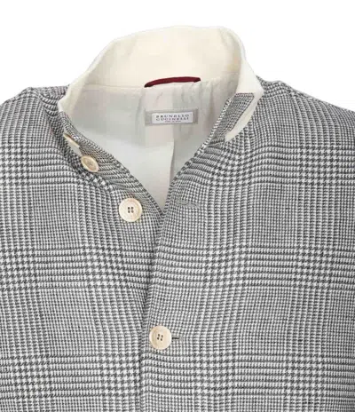 Shop Brunello Cucinelli Jackets In Grey