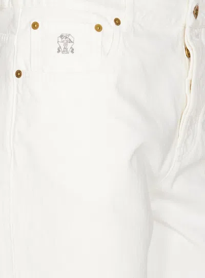 Shop Brunello Cucinelli Jeans In White