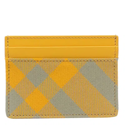 Shop Burberry Wallets In Yellow