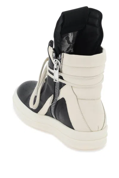 Shop Rick Owens 'geobasket' Sneakers In White