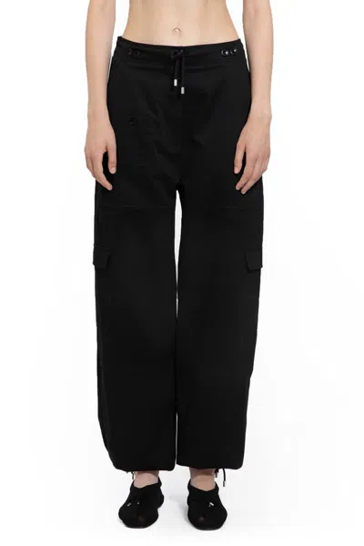 Shop Totême Drawstring Cargo Trousers In Black