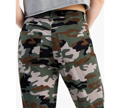 Shop Tinseltown Juniors' Vintage Camo High-rise Skinny Jeans In Desert Cam