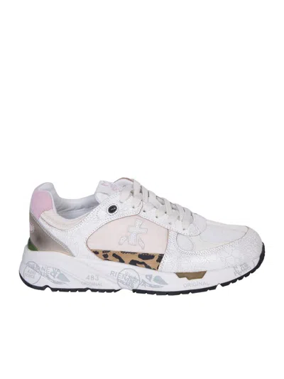 Shop Premiata Sneakers In White