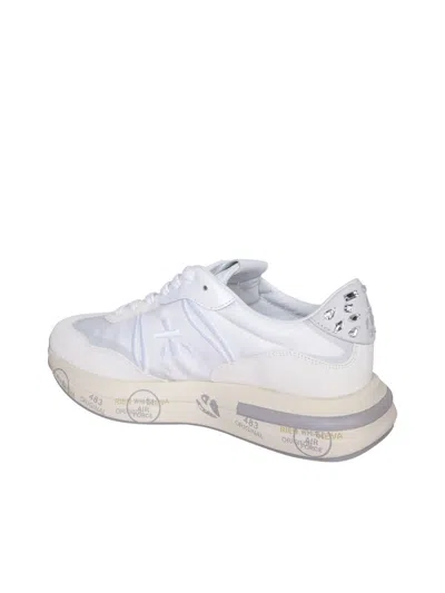 Shop Premiata Sneakers In White