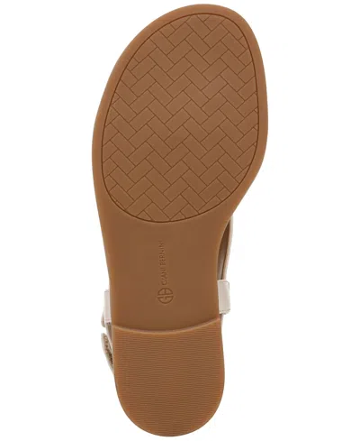 Shop Giani Bernini Women's Nennie Memory Foam Thong Flat Sandals, Created For Macy's In Bisque