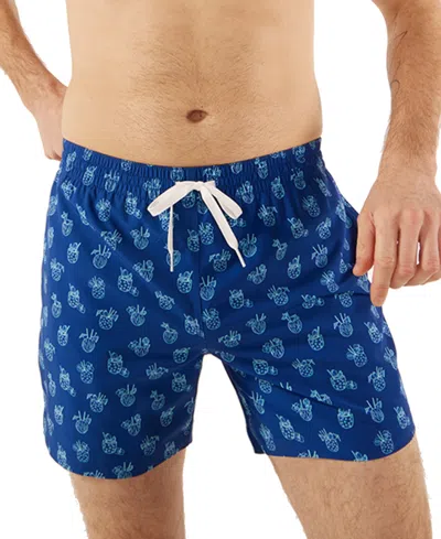 Shop Chubbies Men's The Coladas Quick-dry 5-1/2" Swim Trunks With Boxer-brief Liner In Navy