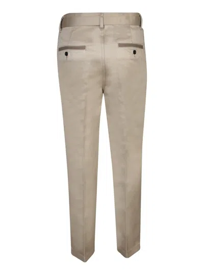 Shop Sacai Trousers In Beige