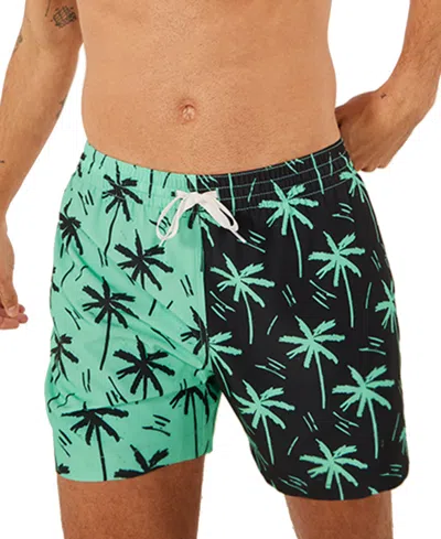 Shop Chubbies Men's The Throne Of Thighs Quick-dry 5-1/2" Swim Trunks With Boxer-brief Liner In Black - Pattern