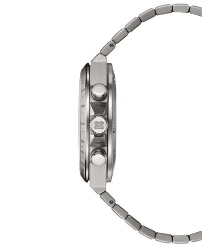 Shop Certina Men's Swiss Chronograph Ds-7 Silver-tone Titanium Bracelet Watch 41mm In No Color