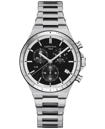 Shop Certina Men's Swiss Chronograph Ds-7 Stainless Steel Bracelet Watch 41mm In No Color