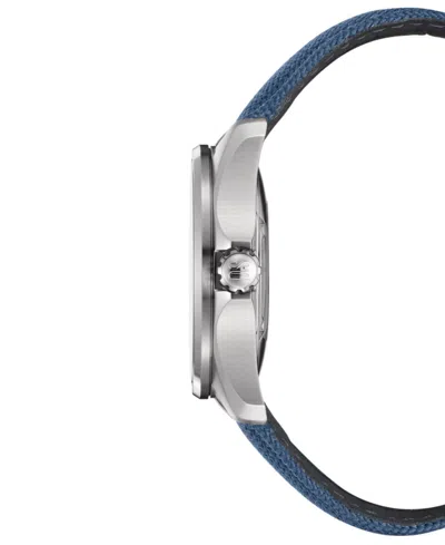 Shop Certina Men's Swiss Automatic Ds Action Day-date Powermatic 80 Blue Synthetic Strap Watch 41mm In No Color