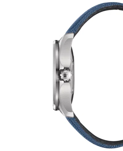 Certina Men's Swiss Automatic Ds Action Day-date Powermatic 80 Blue Synthetic Strap Watch 41mm In No Color