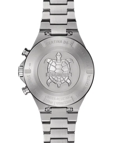 Certina Men's Swiss Chronograph Ds-7 Stainless Steel Bracelet Watch 41mm In No Color
