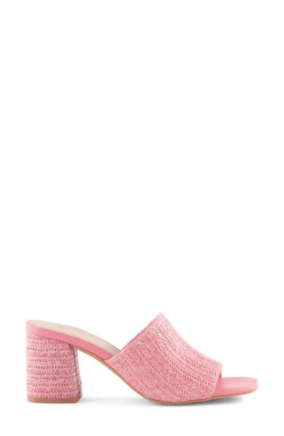 Shop Seychelles Adapt Raffia Slide Sandal In Pink