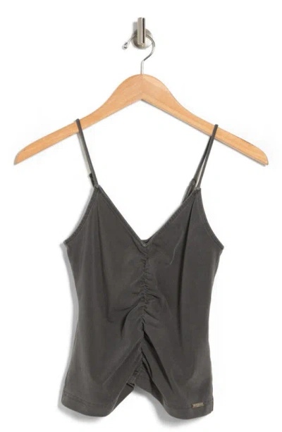 Shop Bdg Urban Outfitters Ruched Washed Camisole In Charcoal